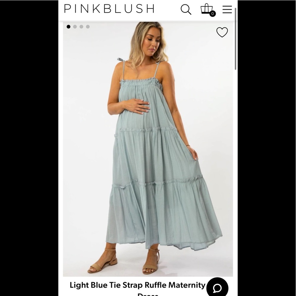 Brand New - Never Worn. (Removed Tags) Pink Blush Brand ruffle dress size small.